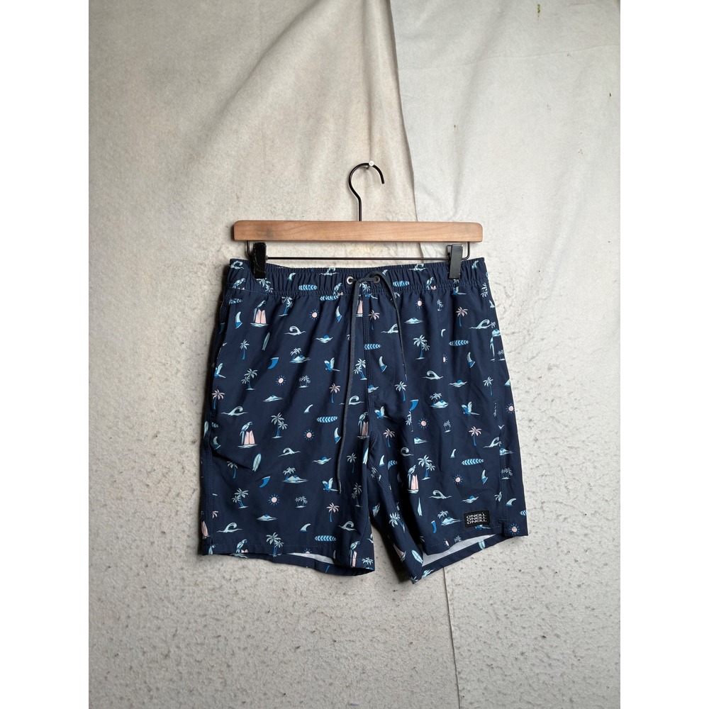ONeill Hyperfreak Stretch Board Shorts Mens Small Navy Tropical SU3106109D